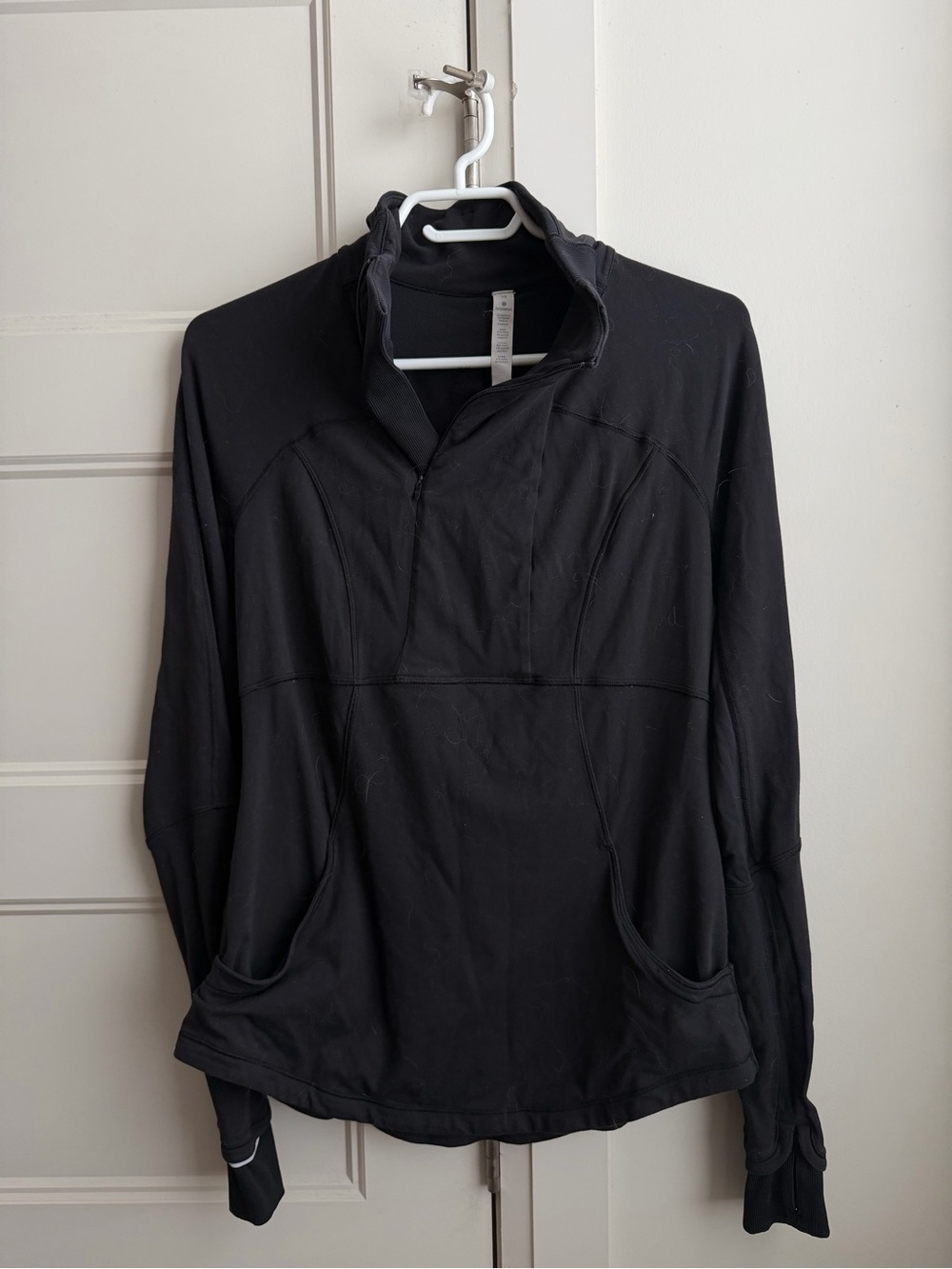 Lululemon Black Quarter-Zip Pullover Jacket